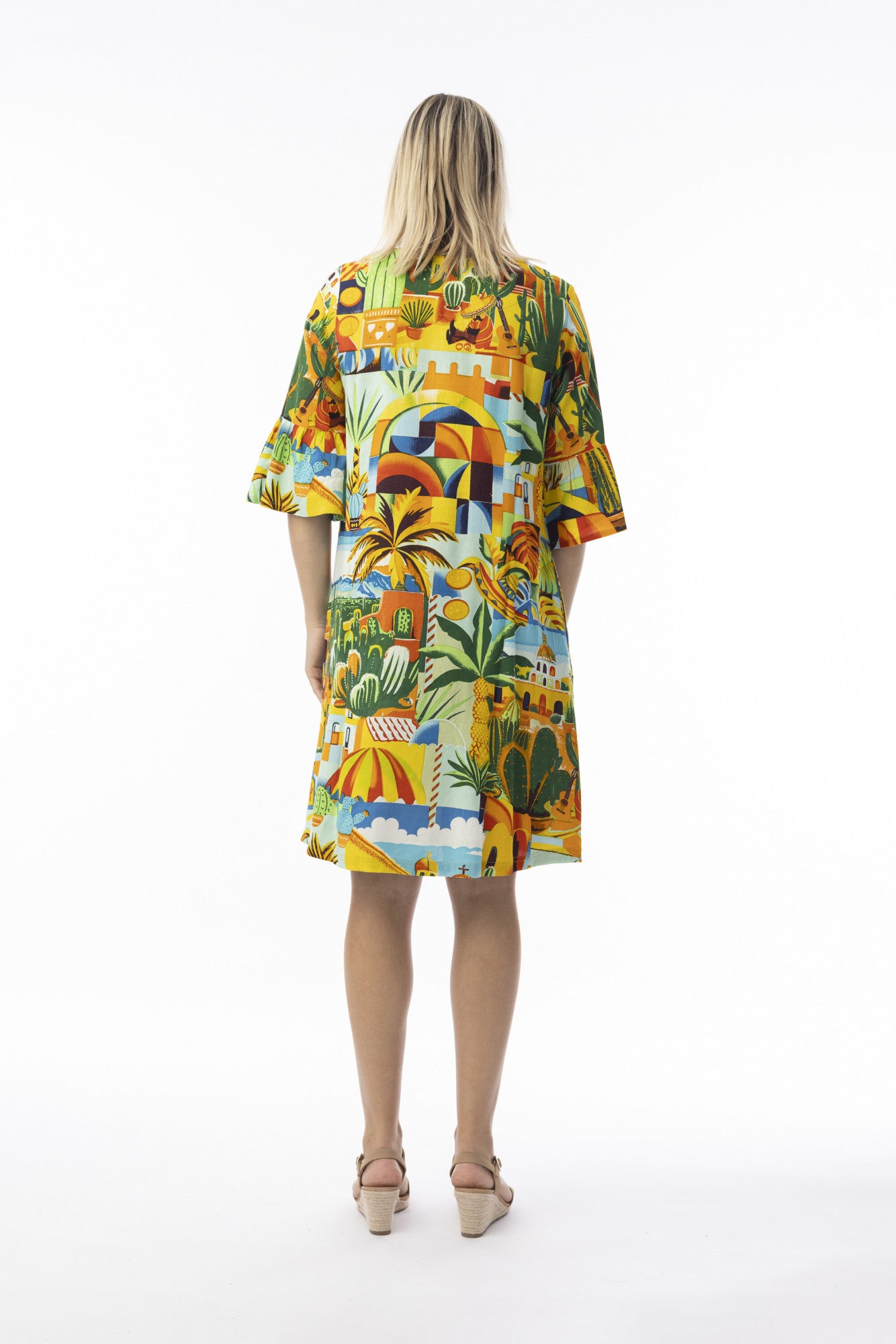 Orientique Guatemala Contemporary Print Dress