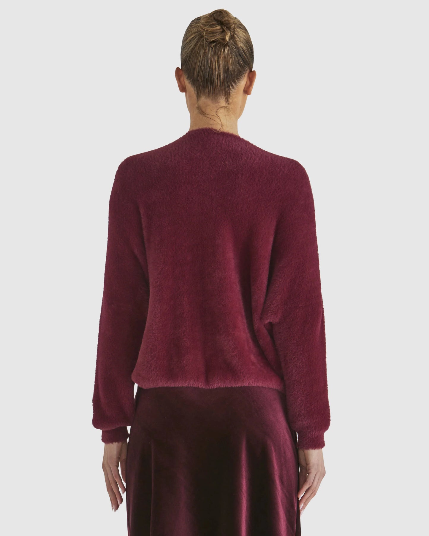 Fate+Becker Electra Knit Wine Red