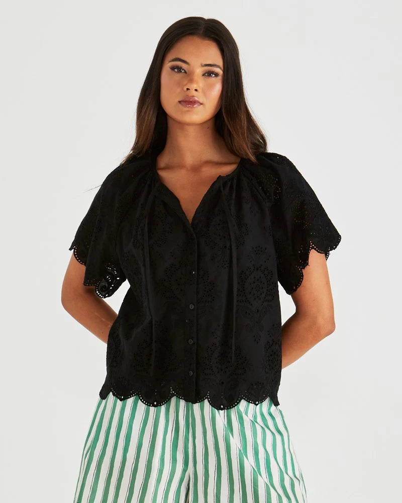 Sass Ani Blouse-Black