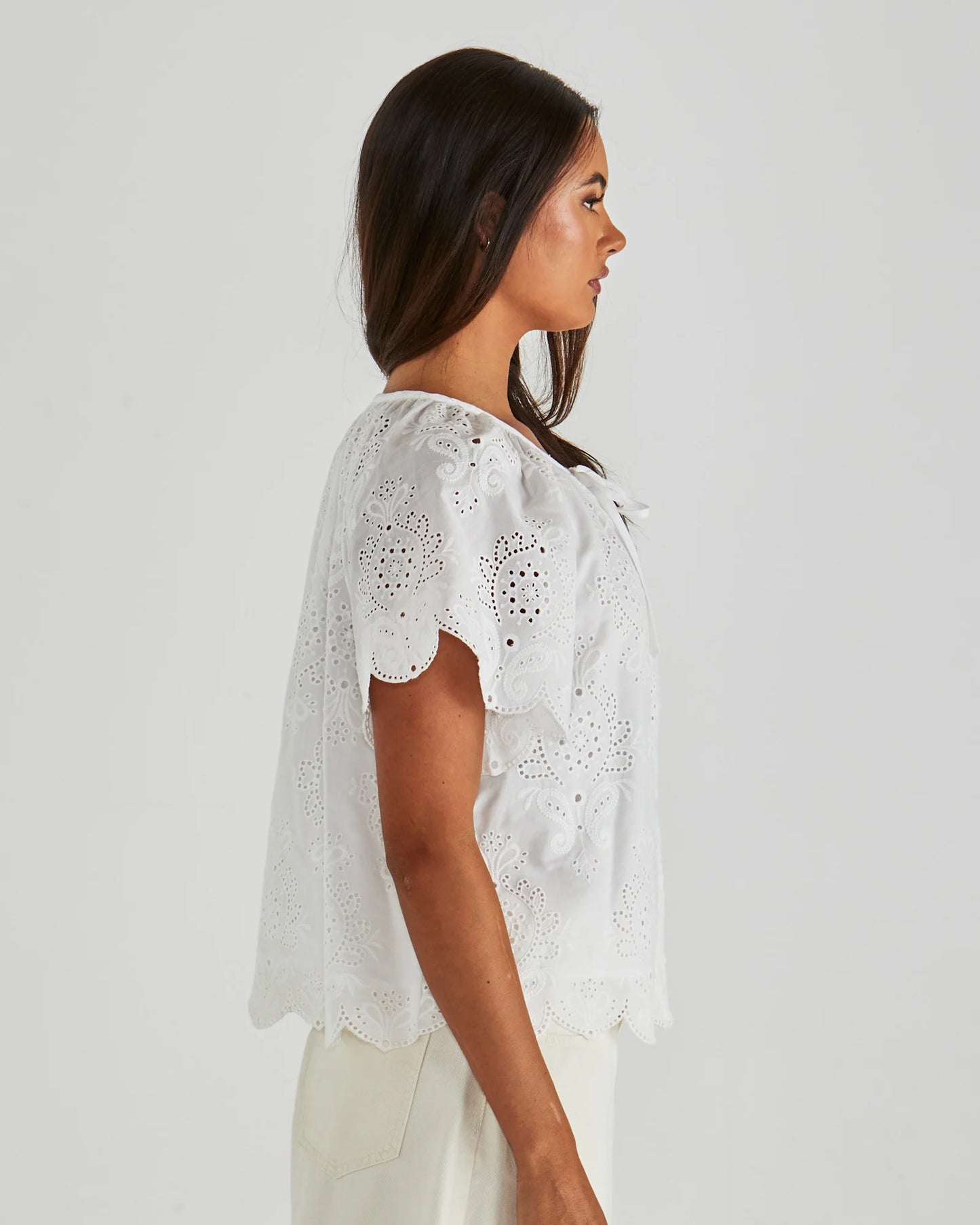 Sass Ani Blouse-White
