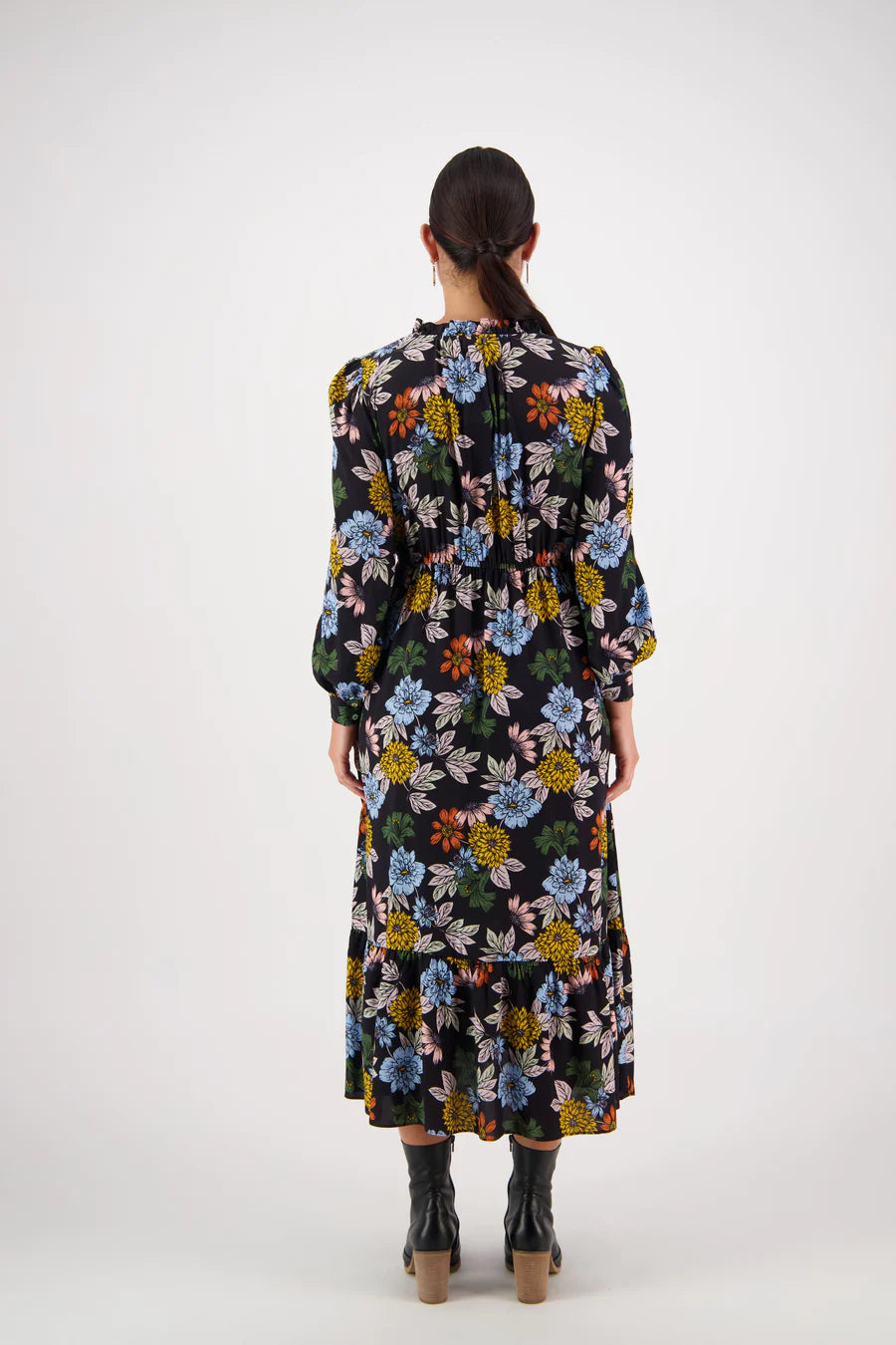 Vassalli Frill Neck Dress Viva La Bloom