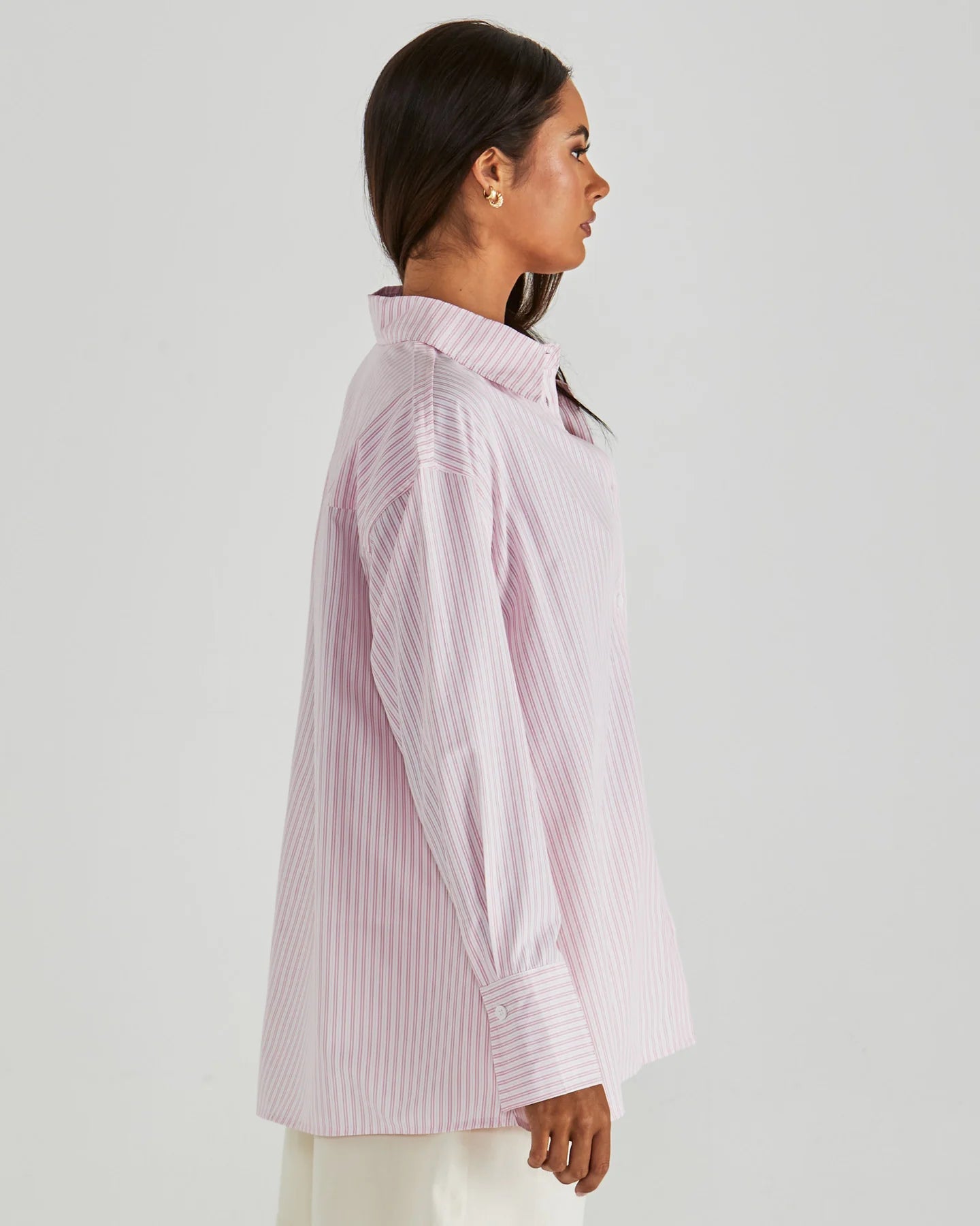 Sass Ambrose Shirt Pink Stripe
