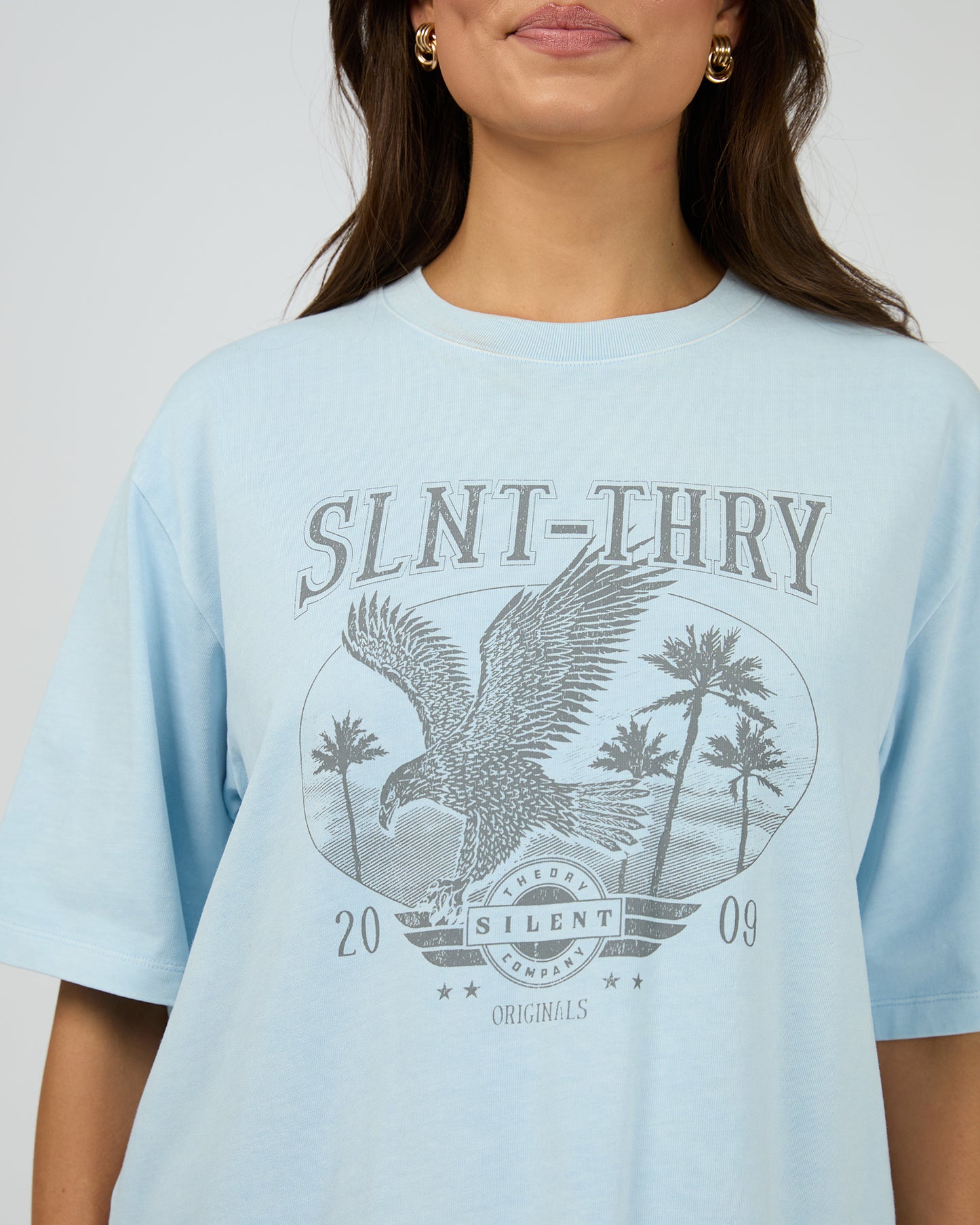 Silent Theory Original Eagle Tee Light Blue