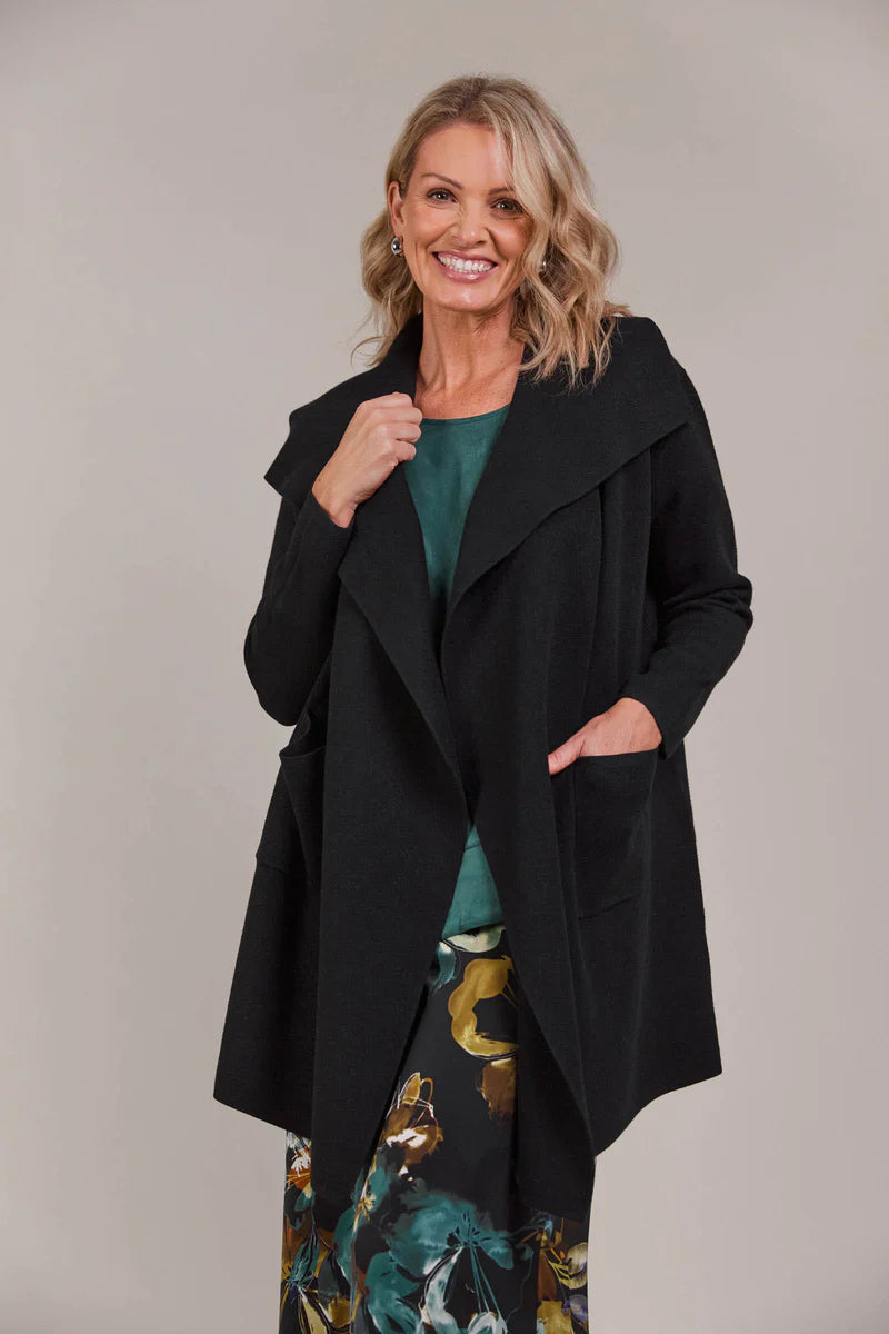 Eb & Ive Palmer Relaxed Cardigan Black