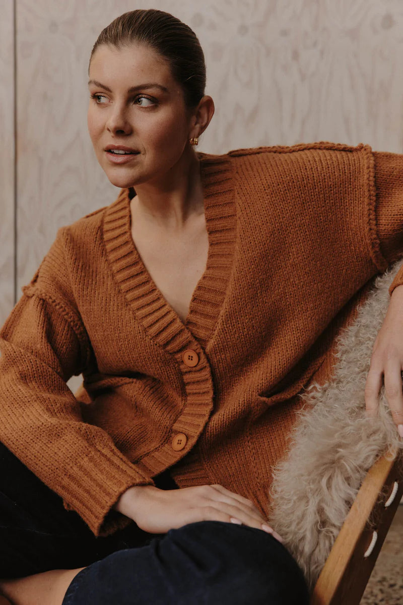 Eb & Ive Katana Cardigan Hazel