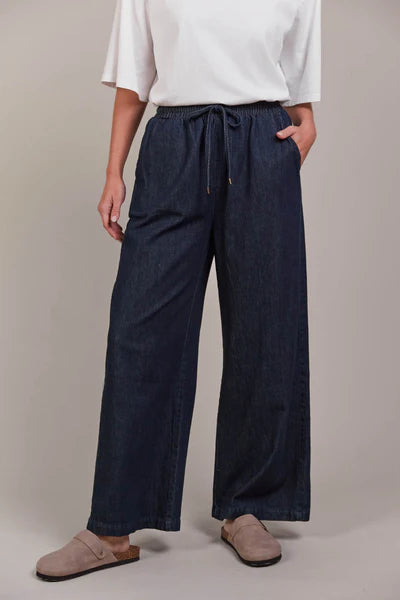 Eb & Ive Pepi Wide Denim Pant Small Oxford