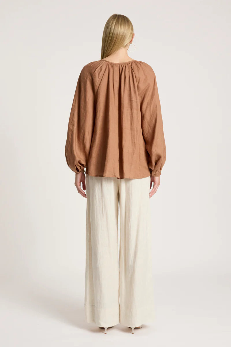 Eb + Ive Bajau Blouse- Clay