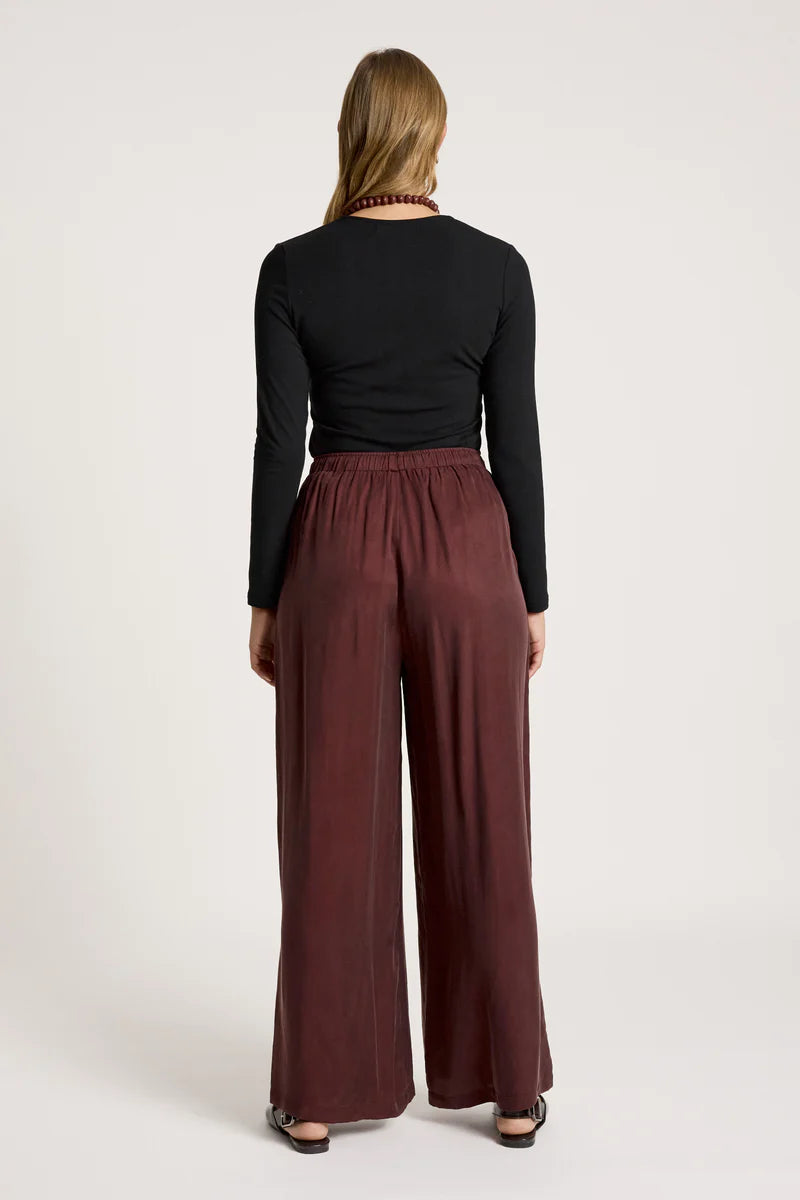 Eb & Ive Calista Pant Mahogany