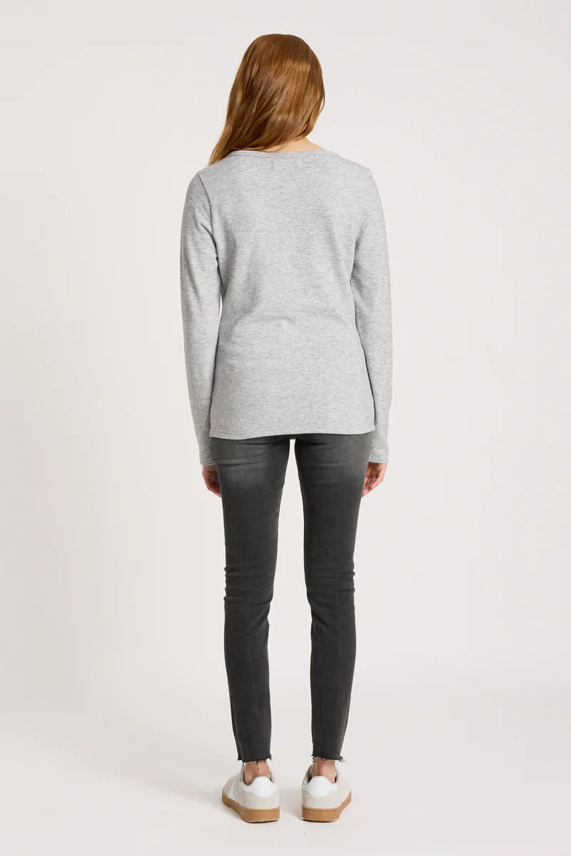 eb+ive Rumi Long Sleeve Top-Marle