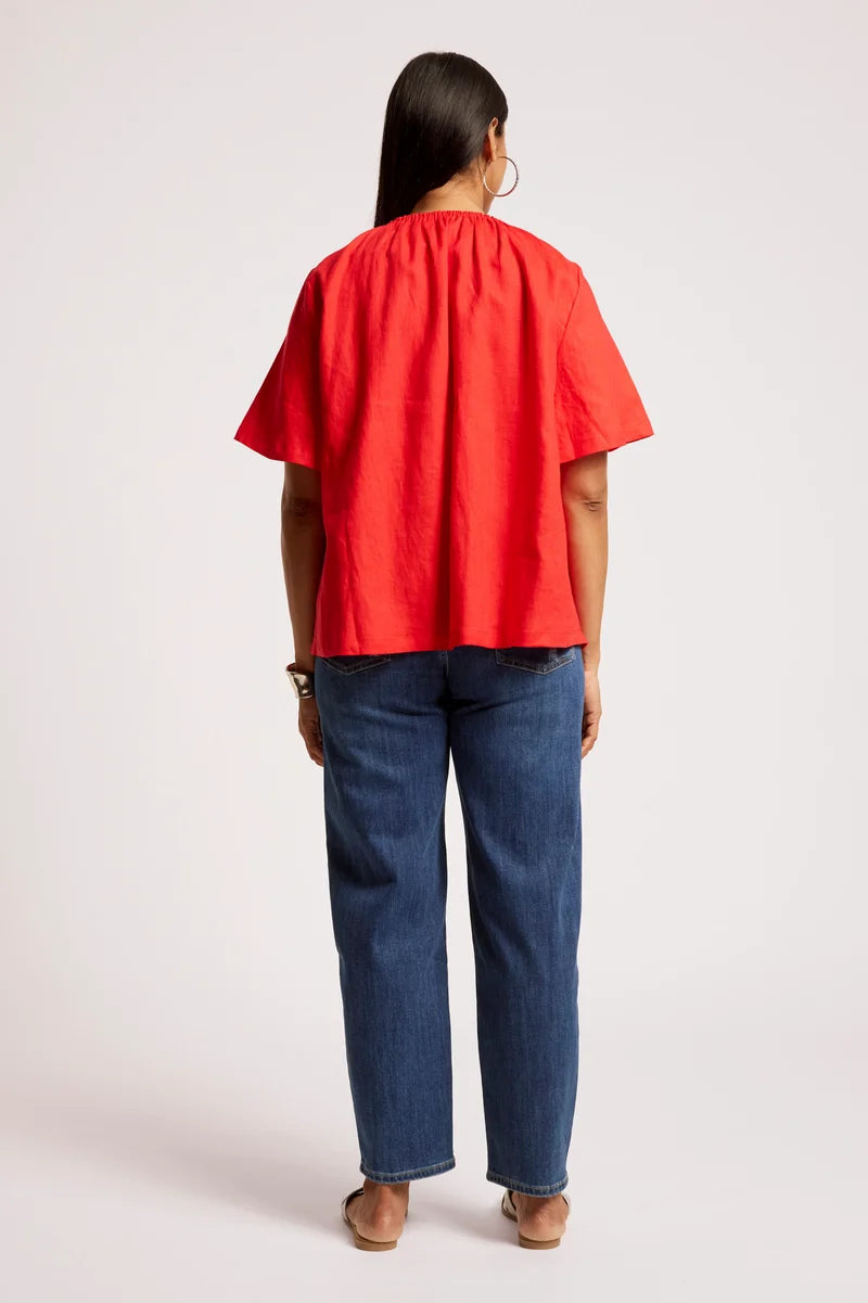 Eb+Ive Cove Relaxed Top Aperol OS