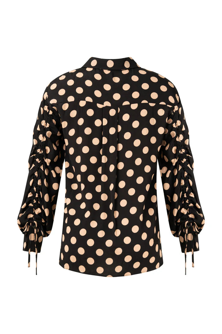 Lemon Tree Adela Top Latte Polkadot