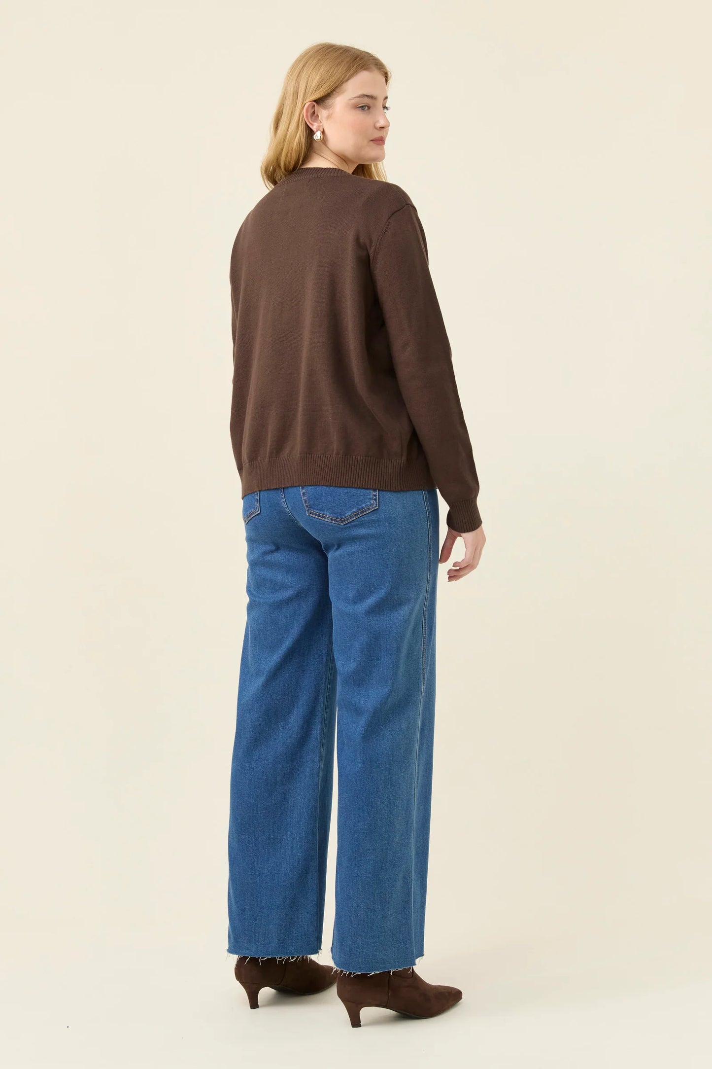 Isle of Mine Darby Cardigan Chocolate