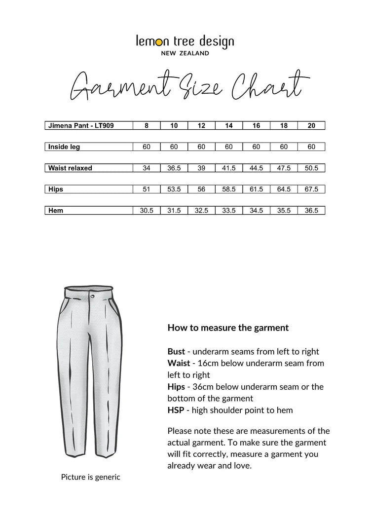 Lemon Tree Design Jimena Pants Black