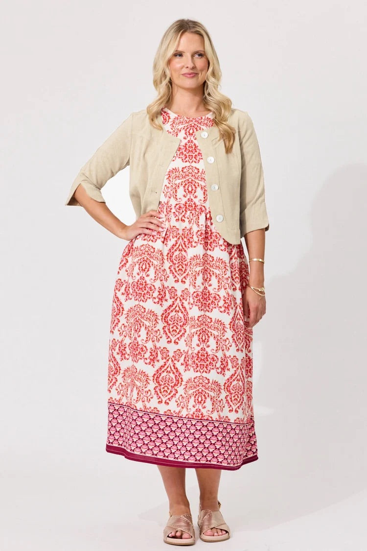 Lemon Tree Amalfi Linen Jacket Oatmeal