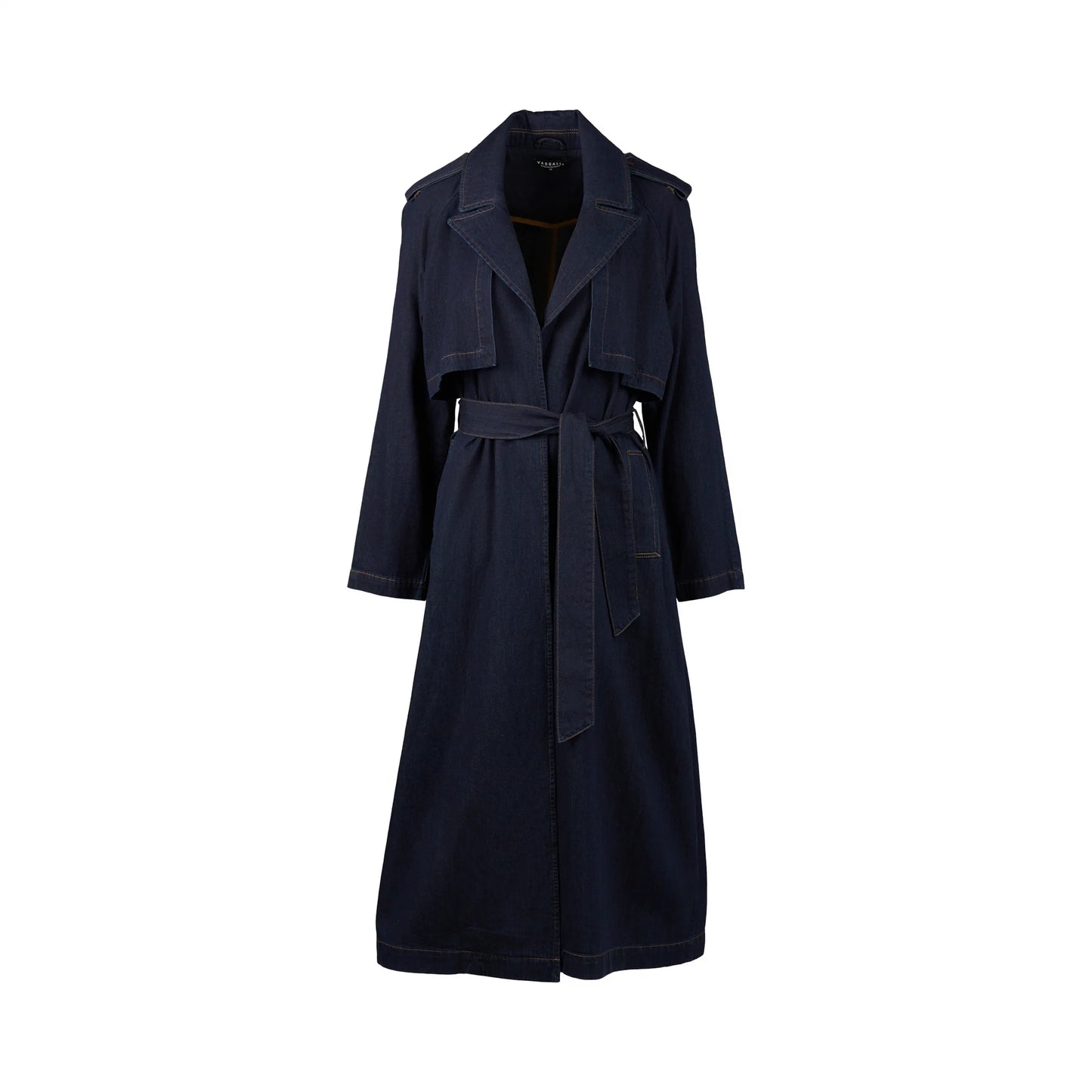 Vassalli Denim Trench Dark Denim