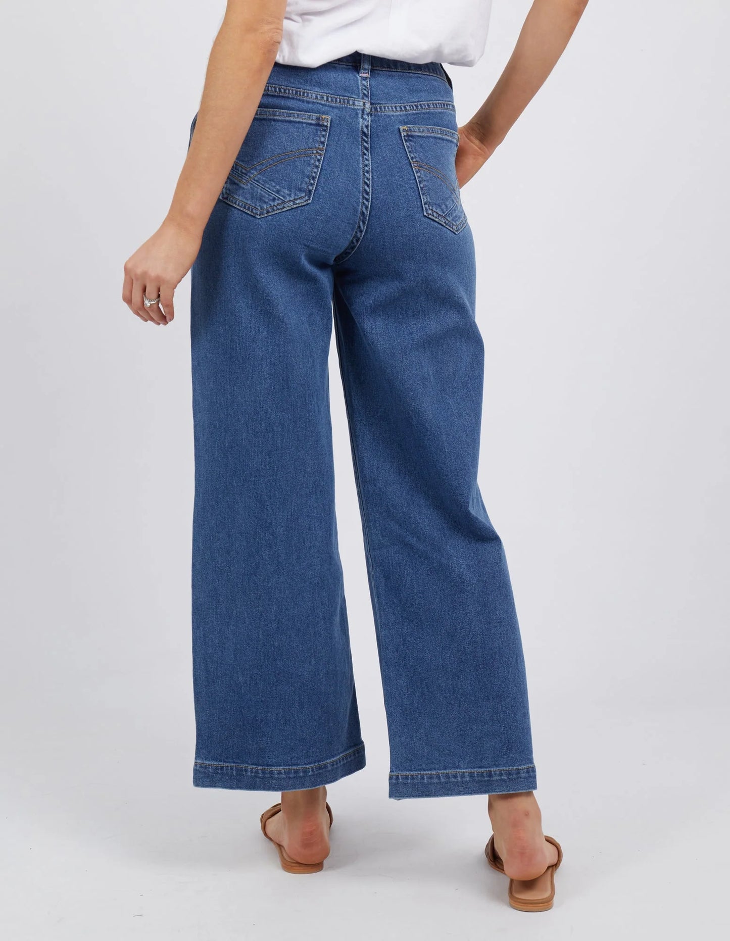 Elm Izzy Wide Leg Jean Dark Blue