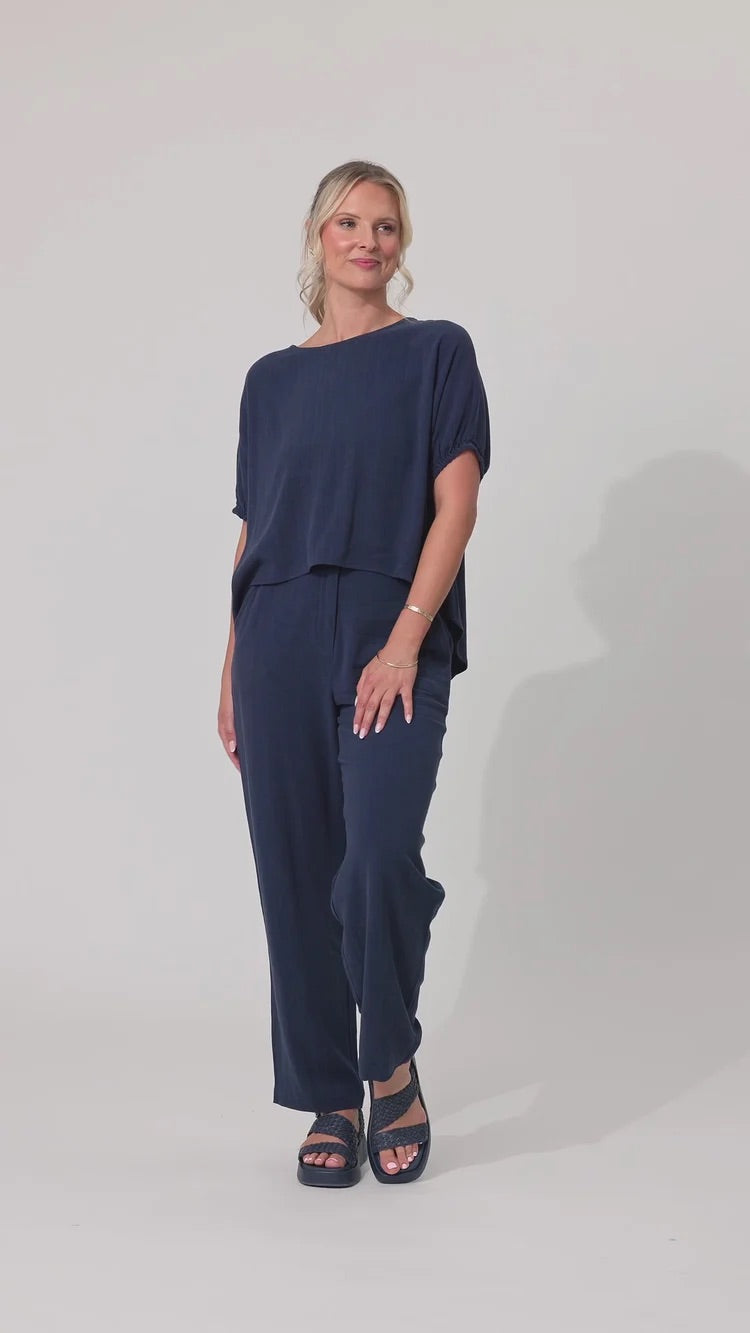 Lemon Tree Angela Pants French Navy
