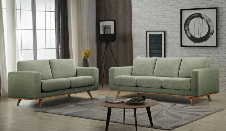Willow 2 Seater Sofa Green