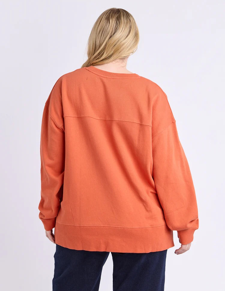 Elm Elin Crew Orange