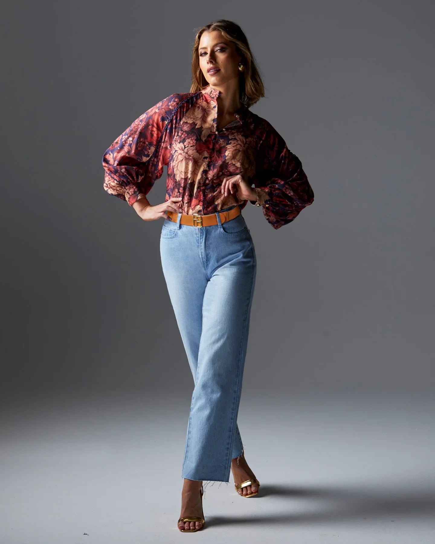 Fate & Becker Berry Kiss Blouse Floral