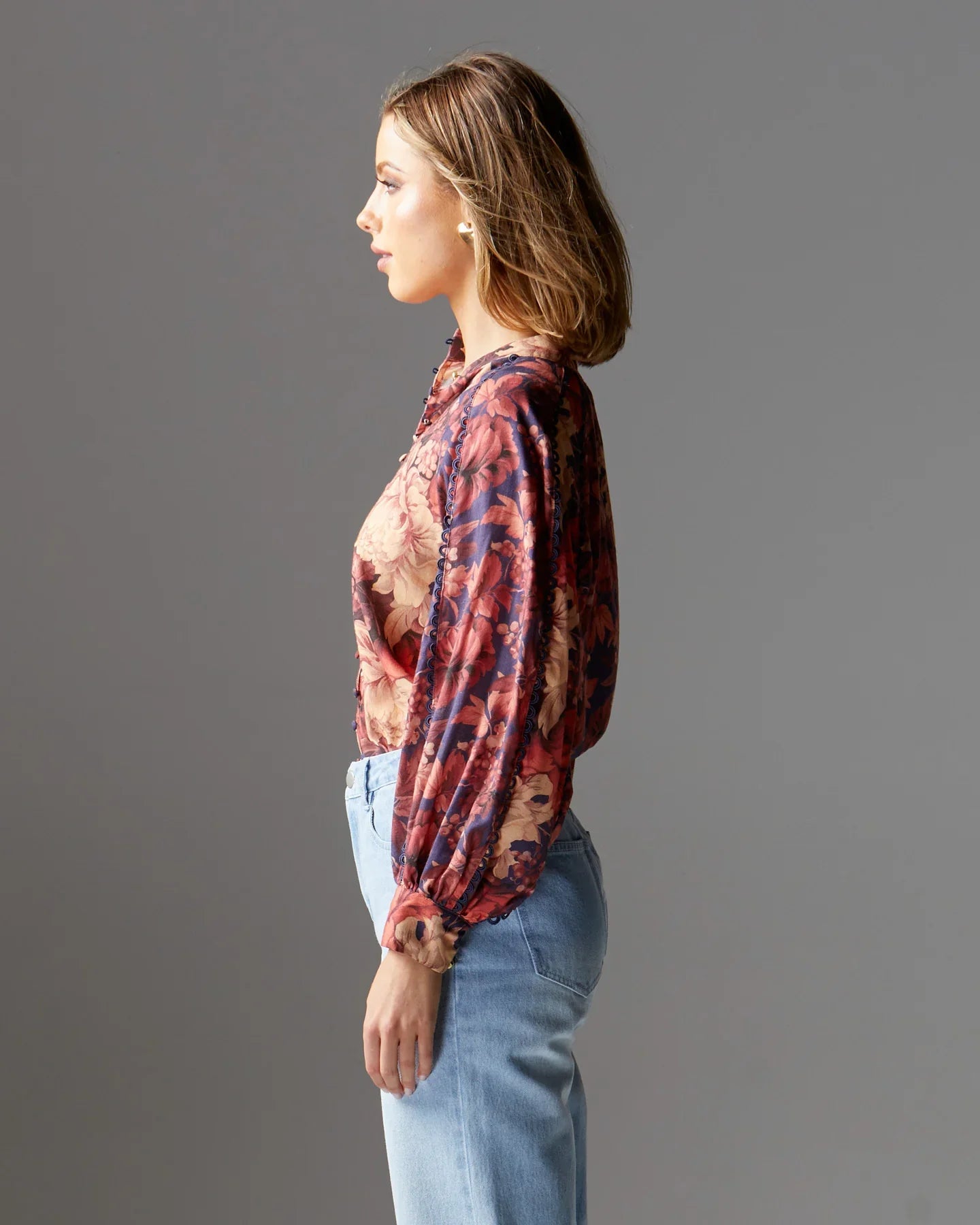 Fate & Becker Berry Kiss Blouse Floral