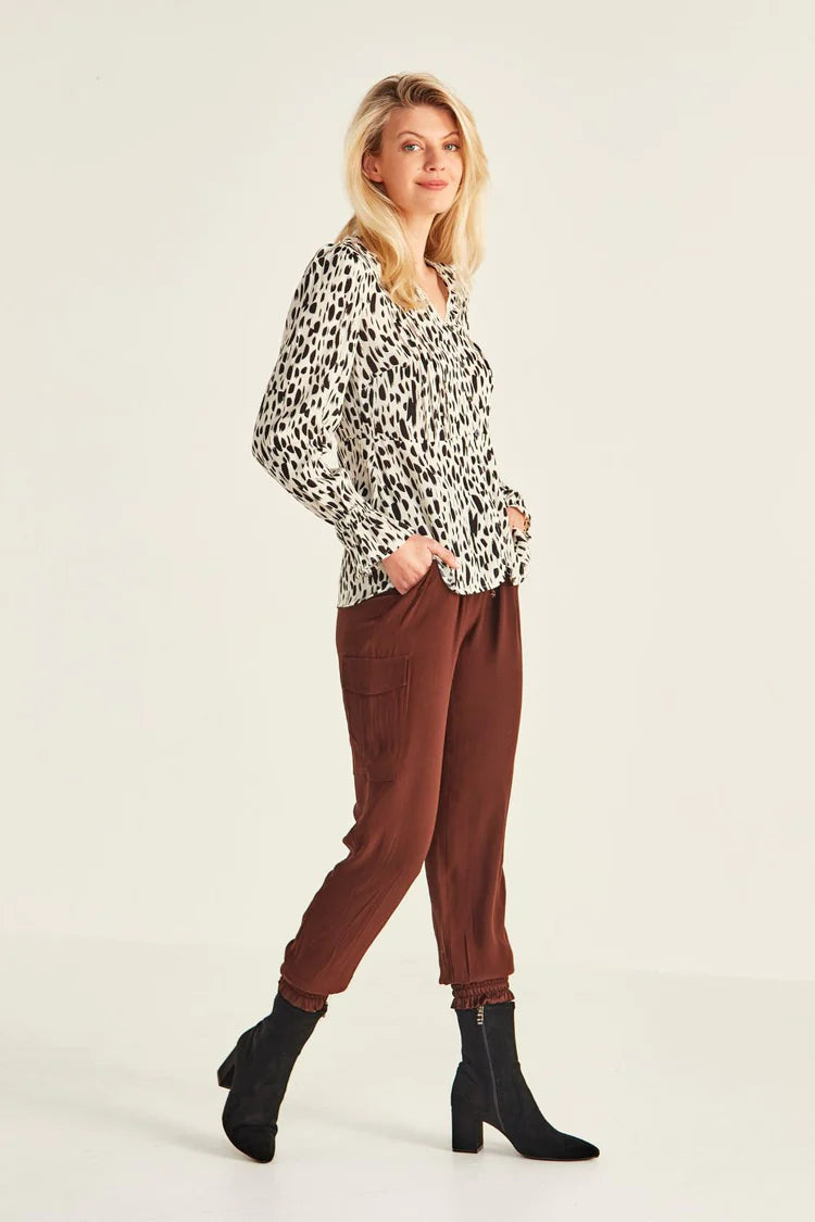 Lemon Tree Design Leah Pant Chocolate