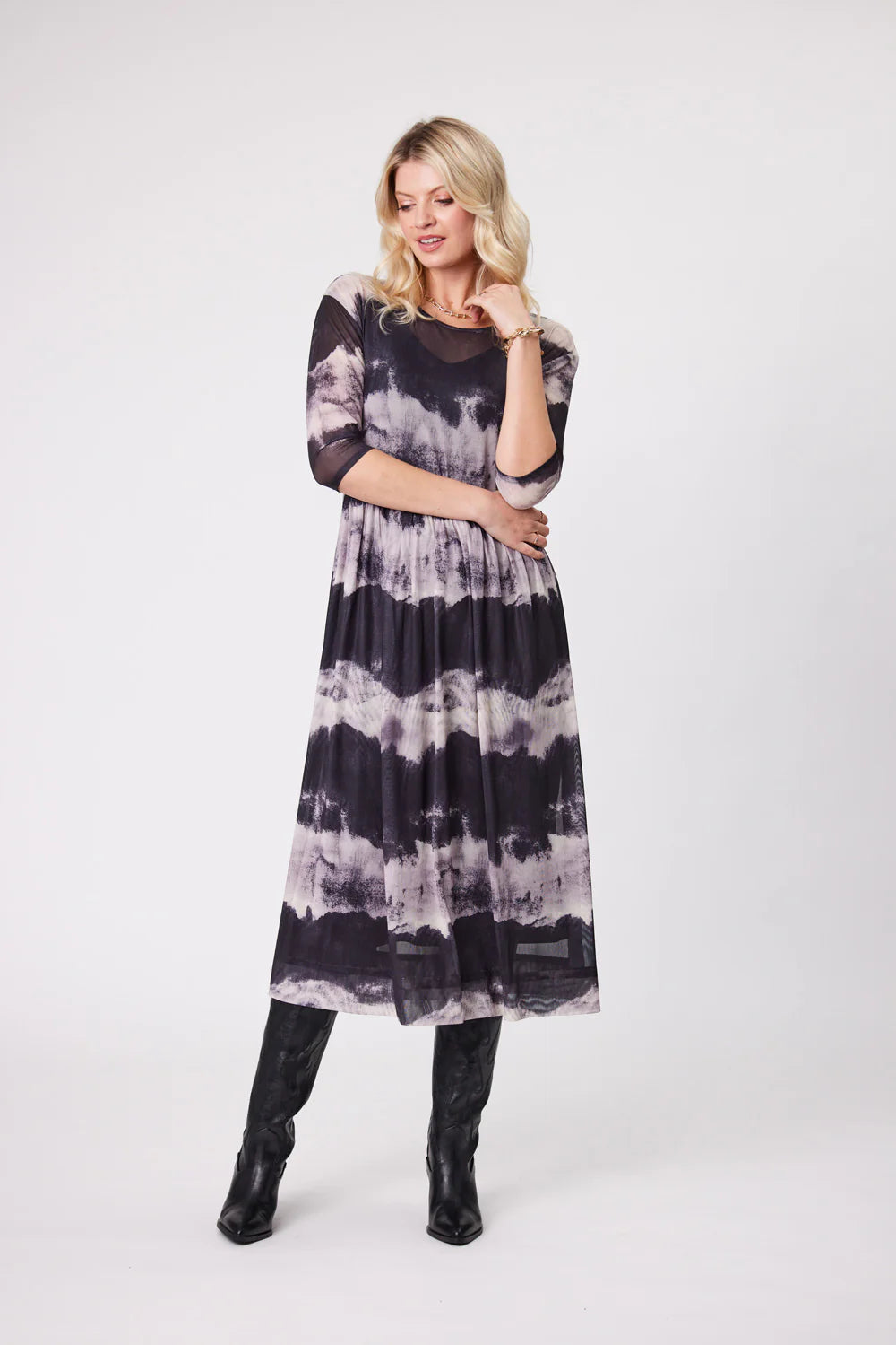Lemon Tree Sarai Dress Dark Clouds