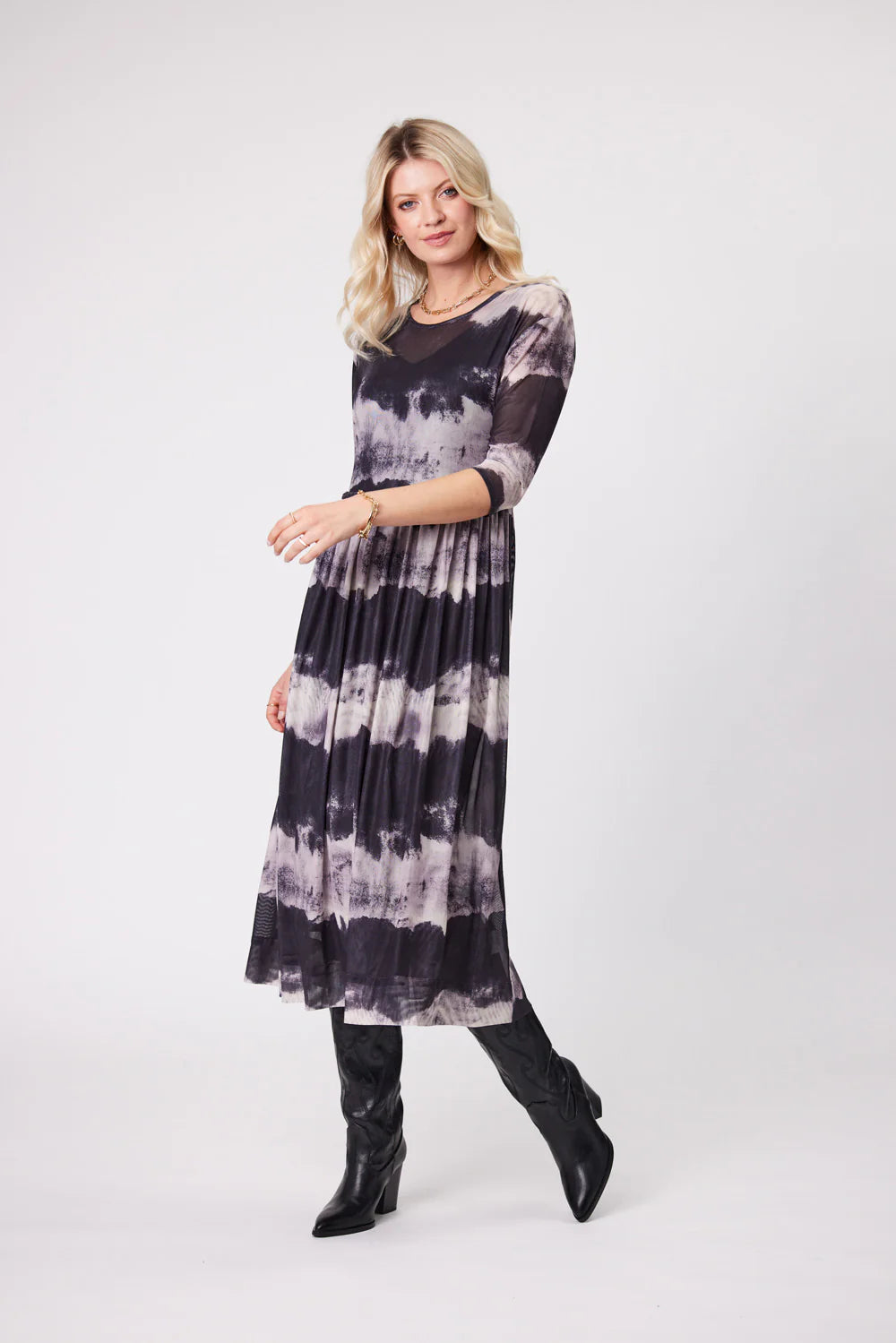 Lemon Tree Sarai Dress Dark Clouds