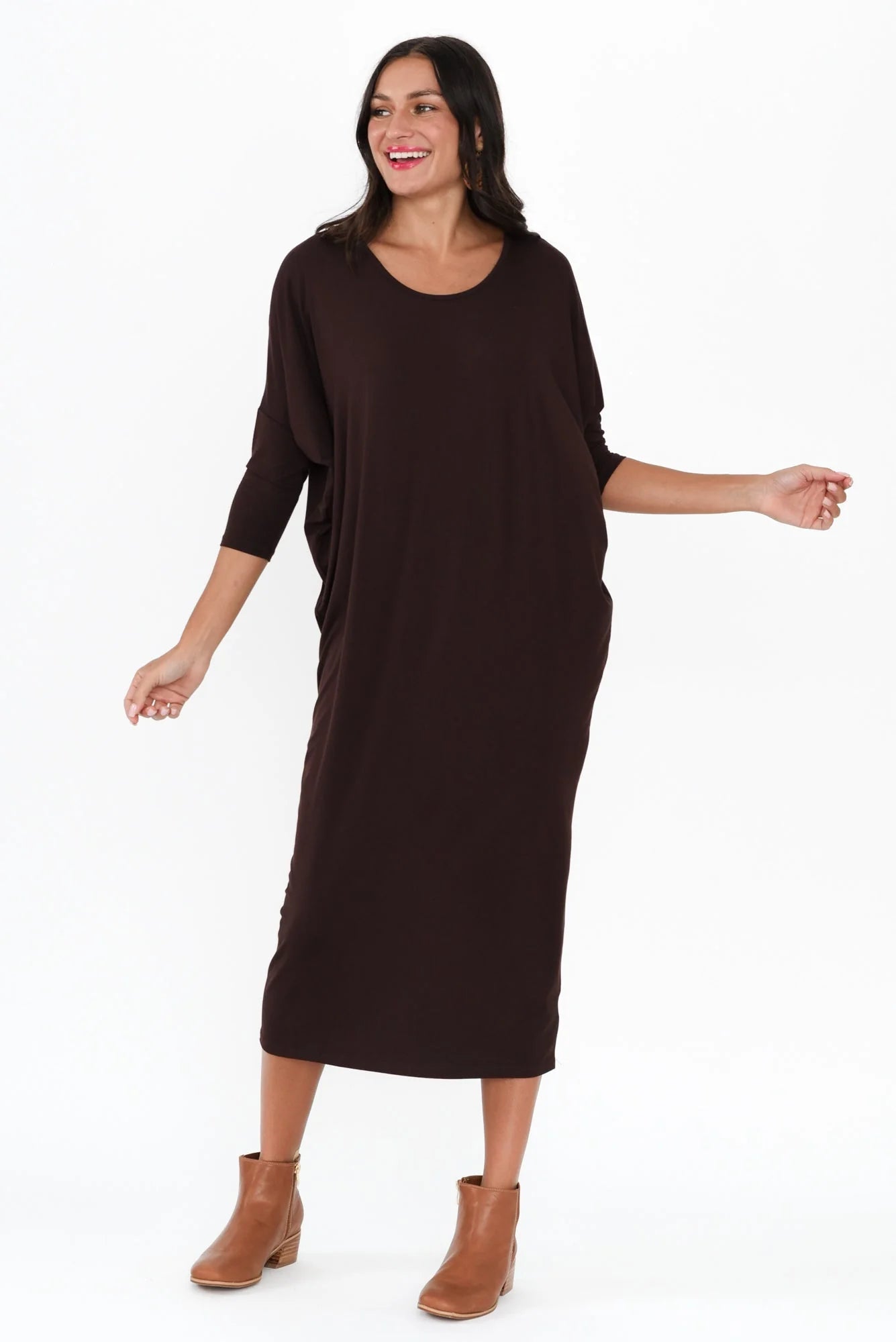 Betty Basics Melody Dress Chocolate