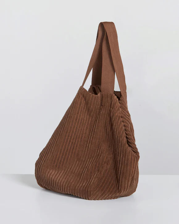 Sass Bianca Chunky Cord Tote Bag Chocolate