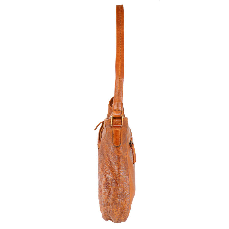 Baron Hand Finished Shoulder Bag Tan