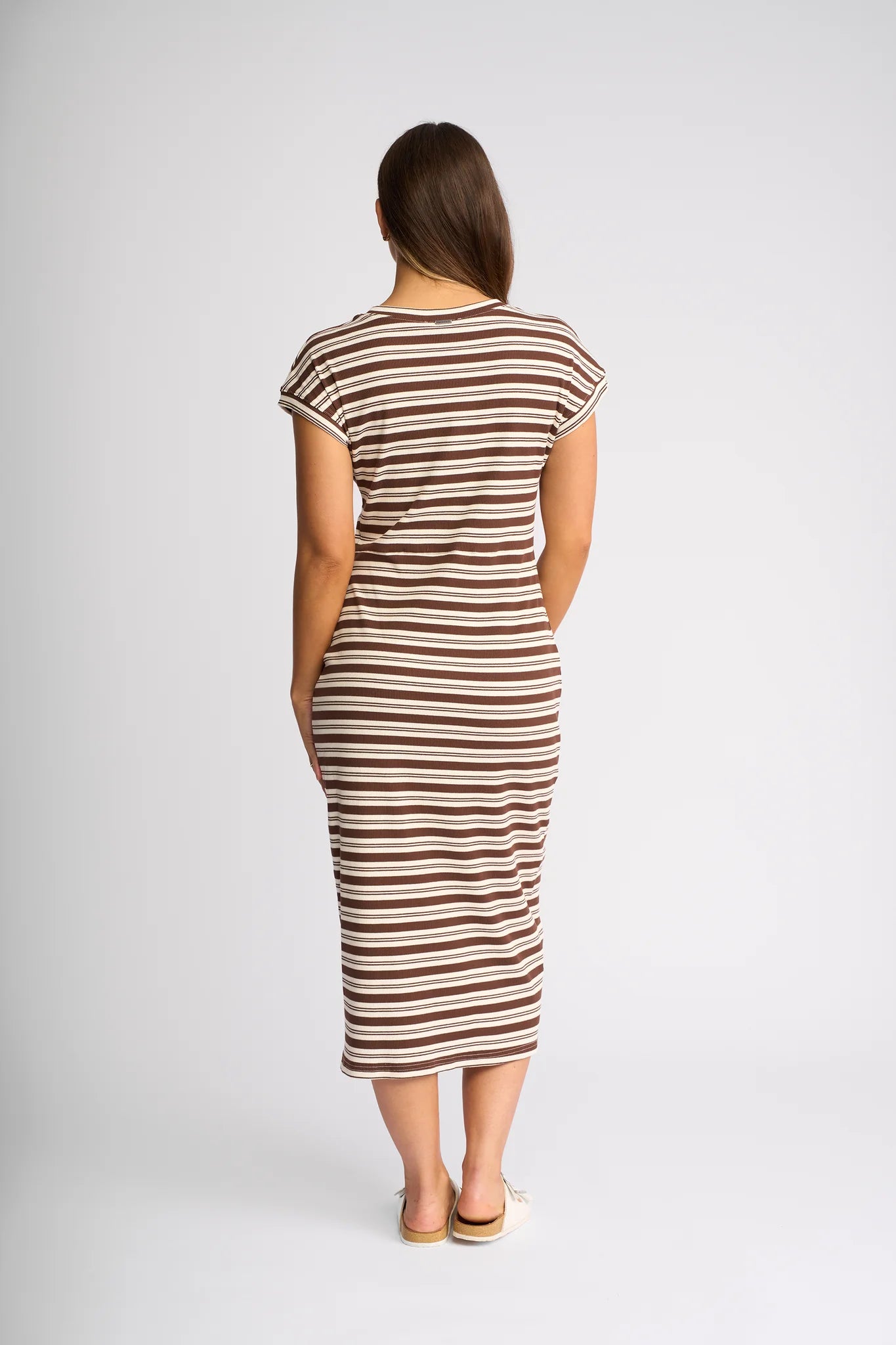 Knewe Parker Dress Chocolate/Ecru