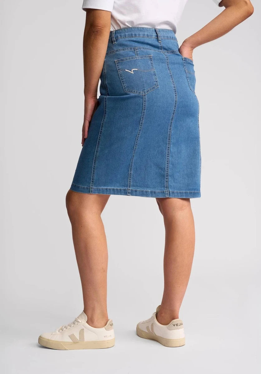 Vassalli Poppy Skirt Light Denim