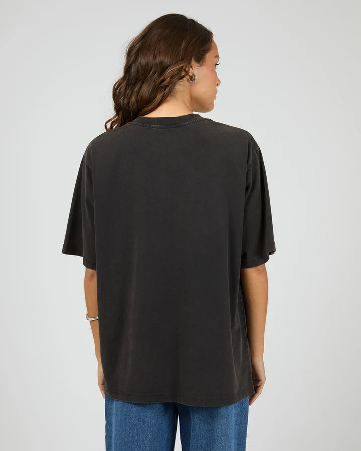 Silent Theory Shadow Oversized Tee Washed Black