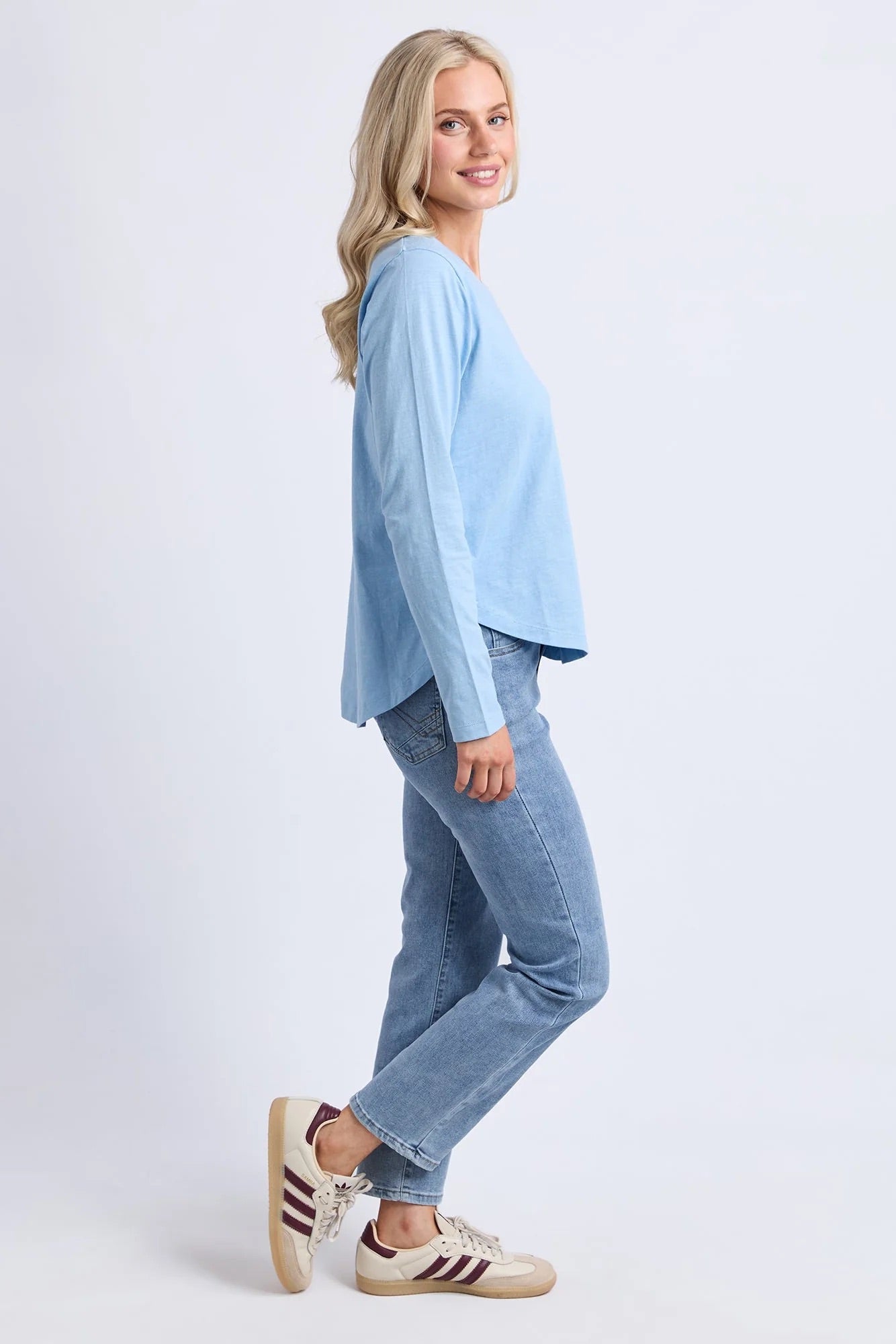Elm Everyday L/S Tee Light Blue