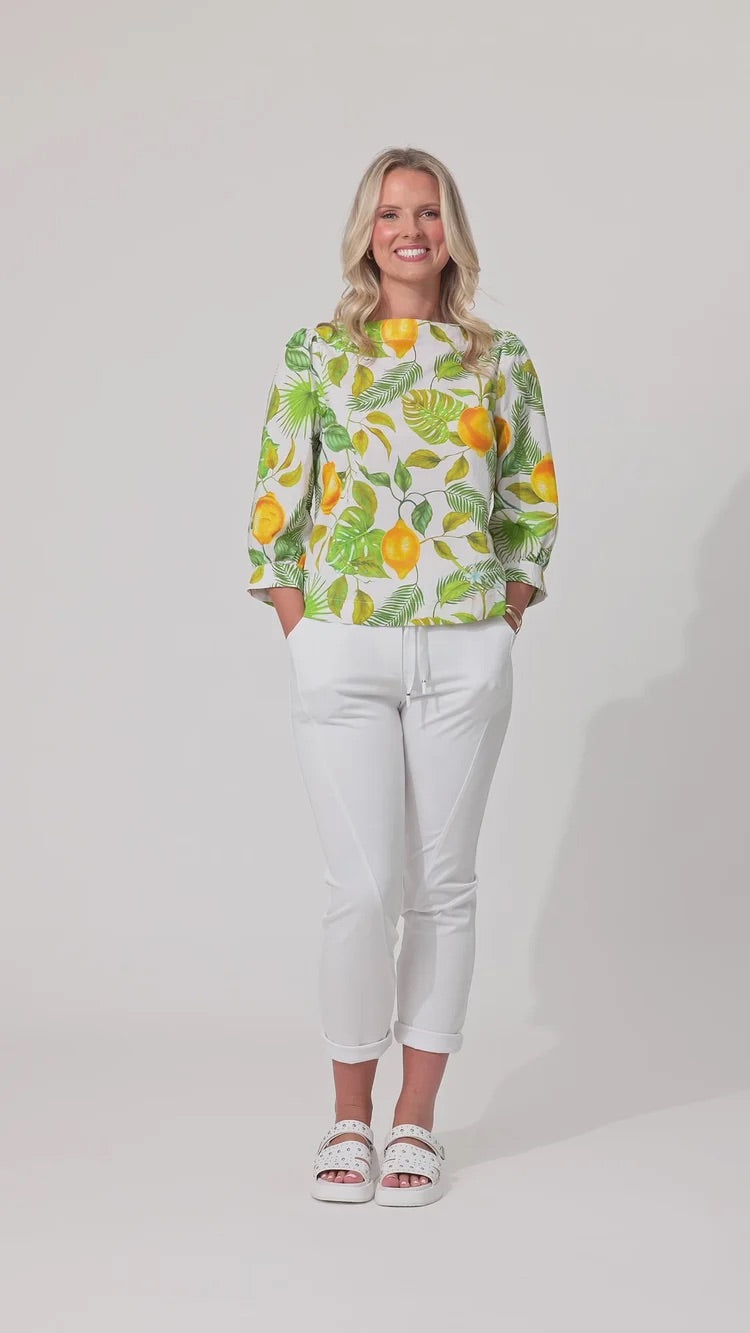 Lemon Tree Lolita Top Lemon Print