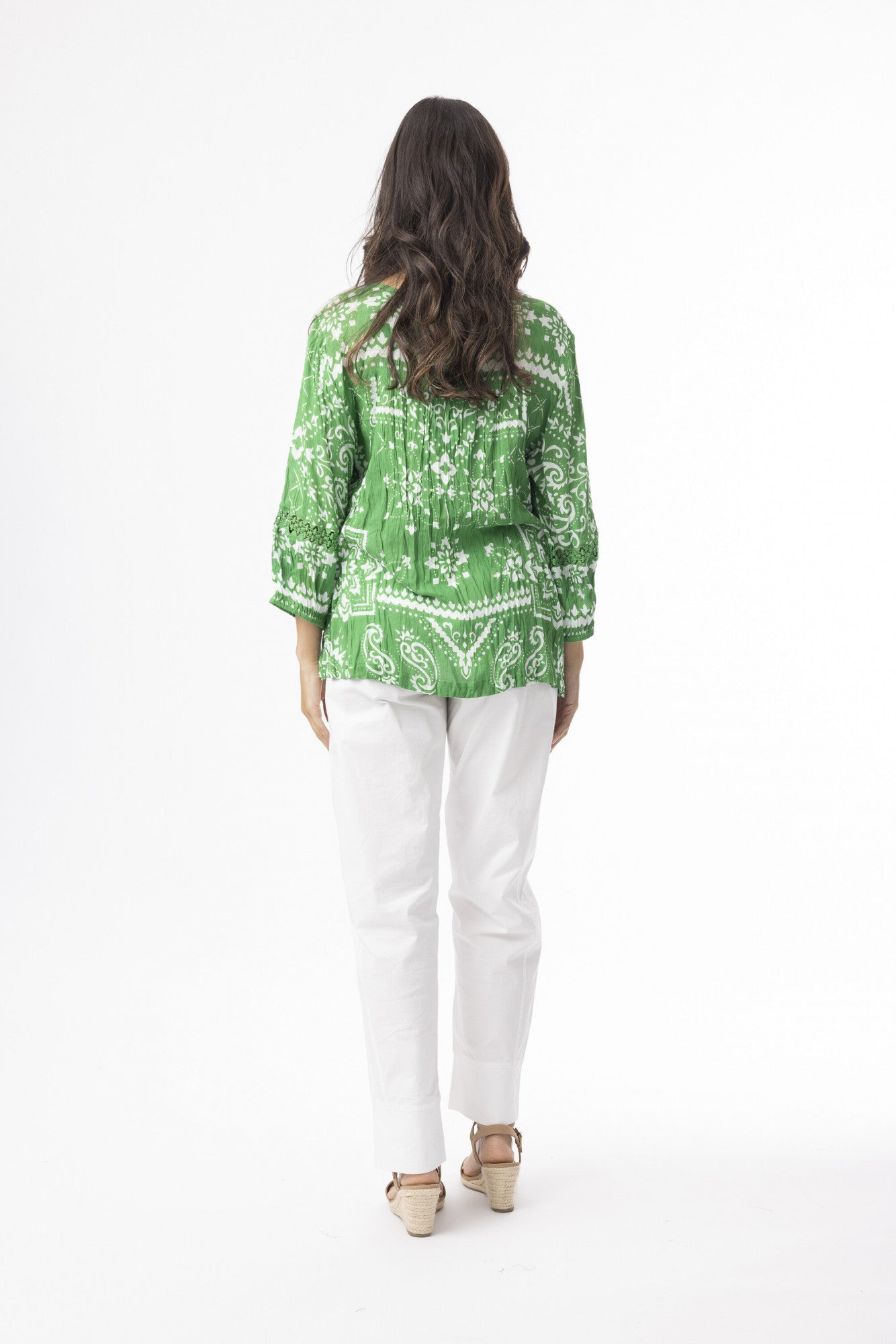 Orientique Boho Top Shape 2 Bandana Green