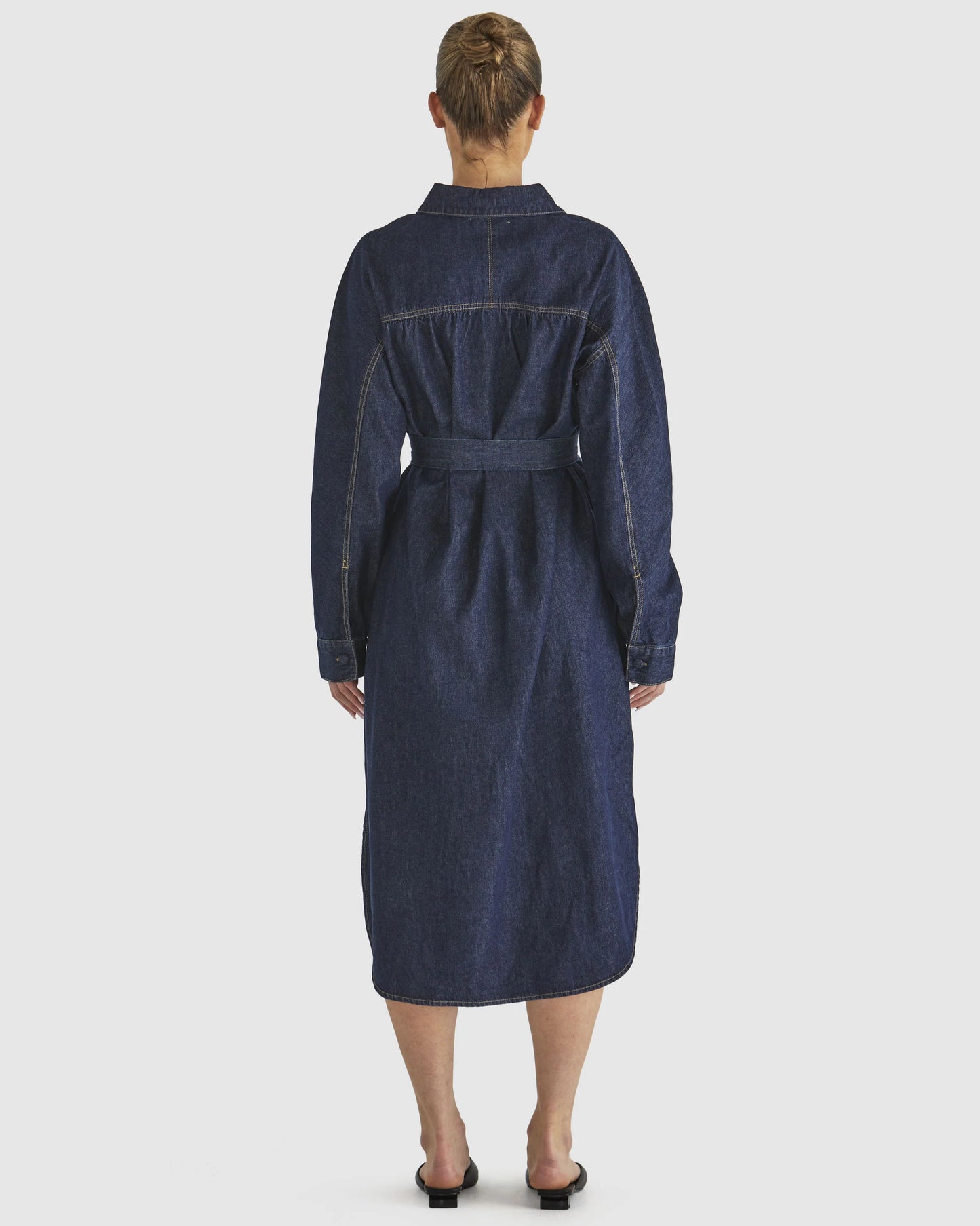 Fate+Becker Soaring Shirt Dress Indigo