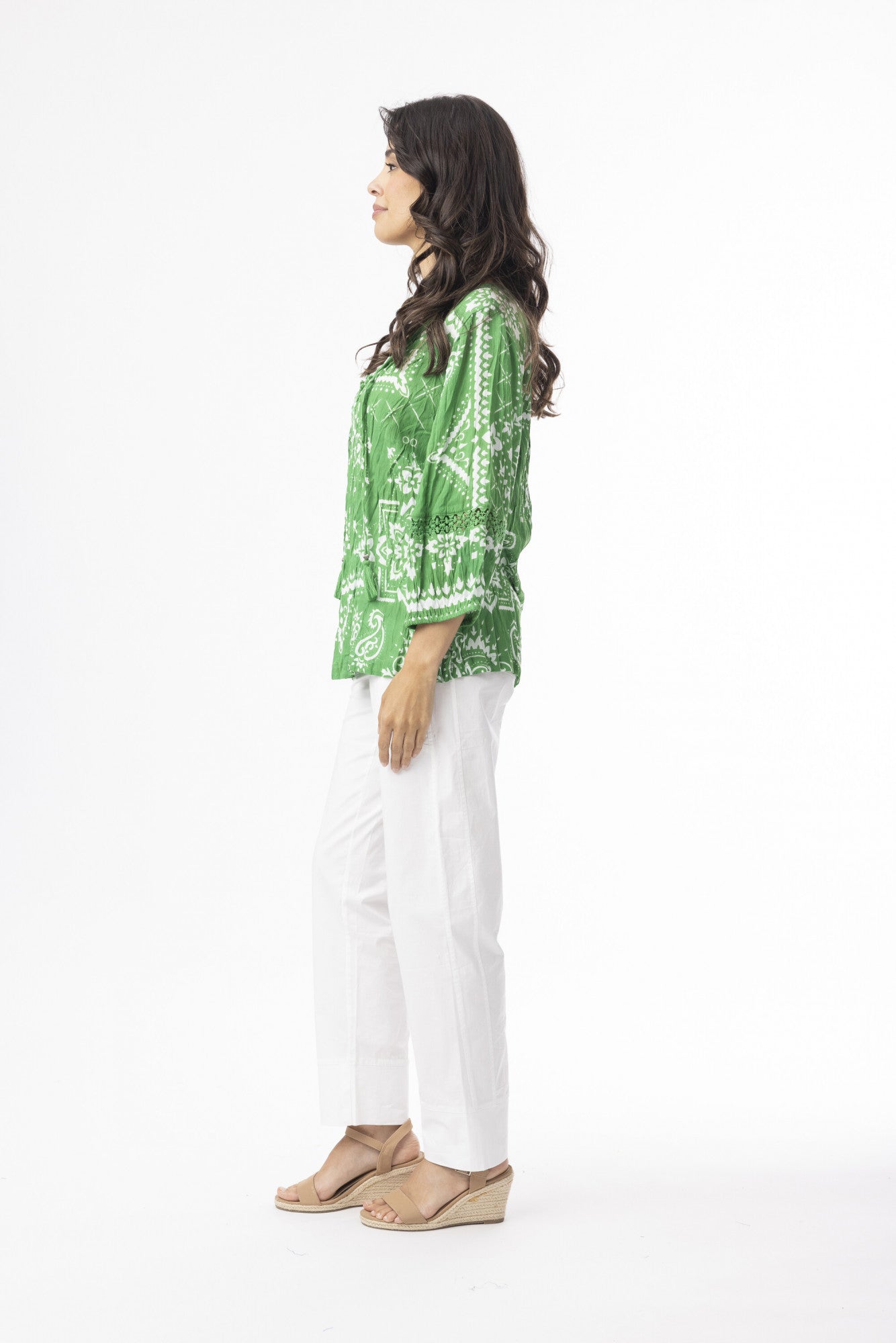 Orientique Boho Top Shape 2 Bandana Green