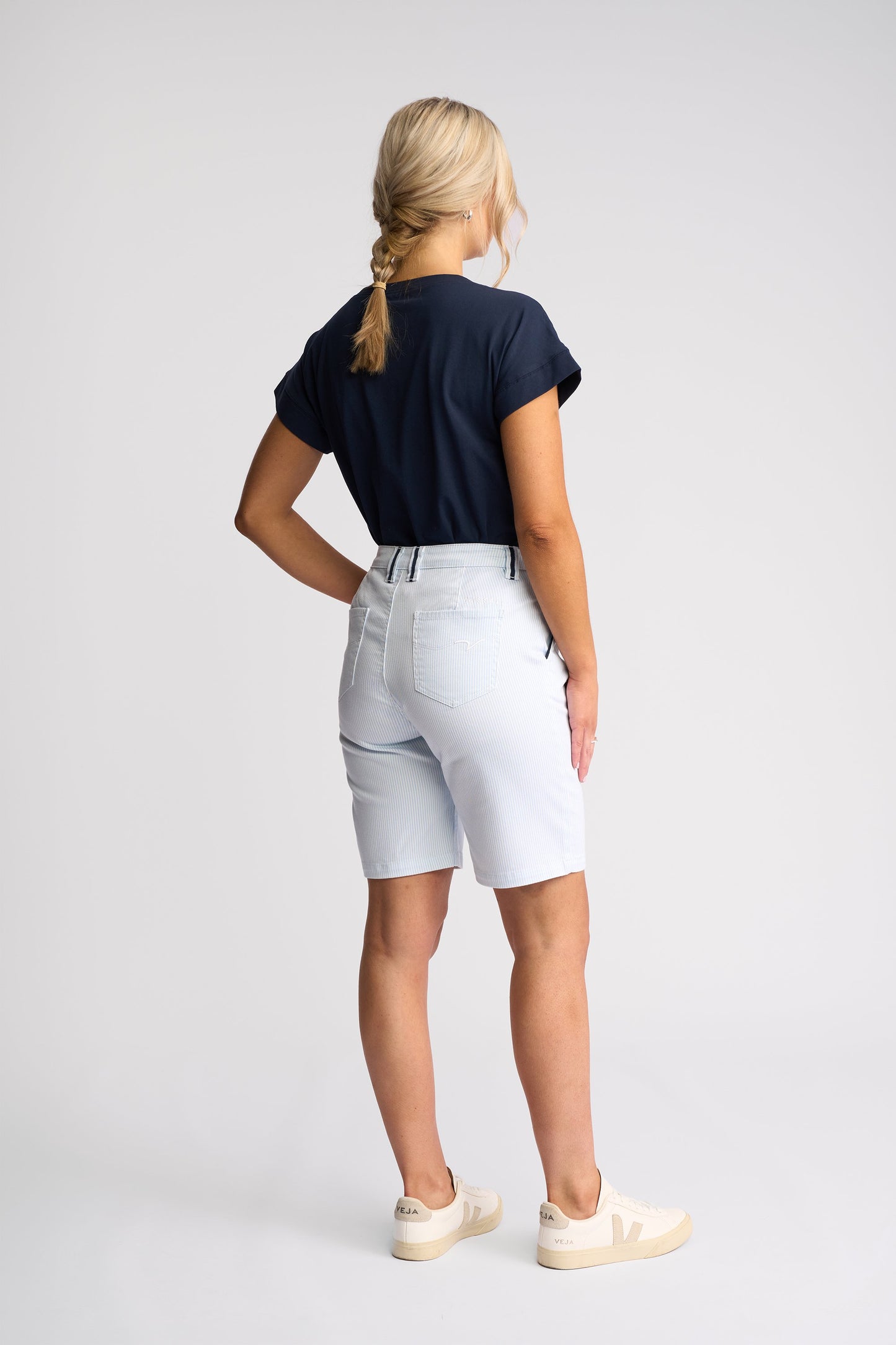 Vassalli Orion Short Blue Stripe Denim