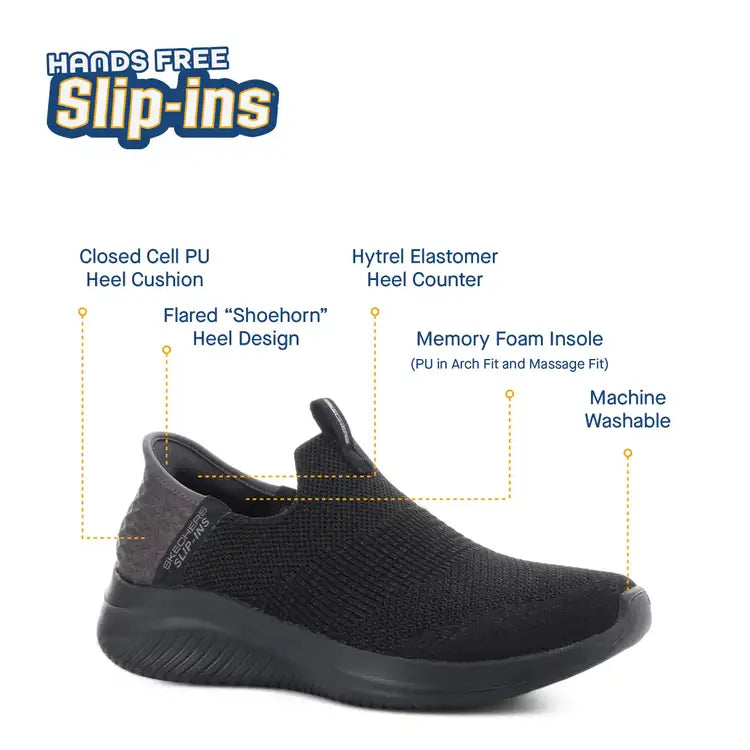 Skechers Ultraflex Smooth Step Black