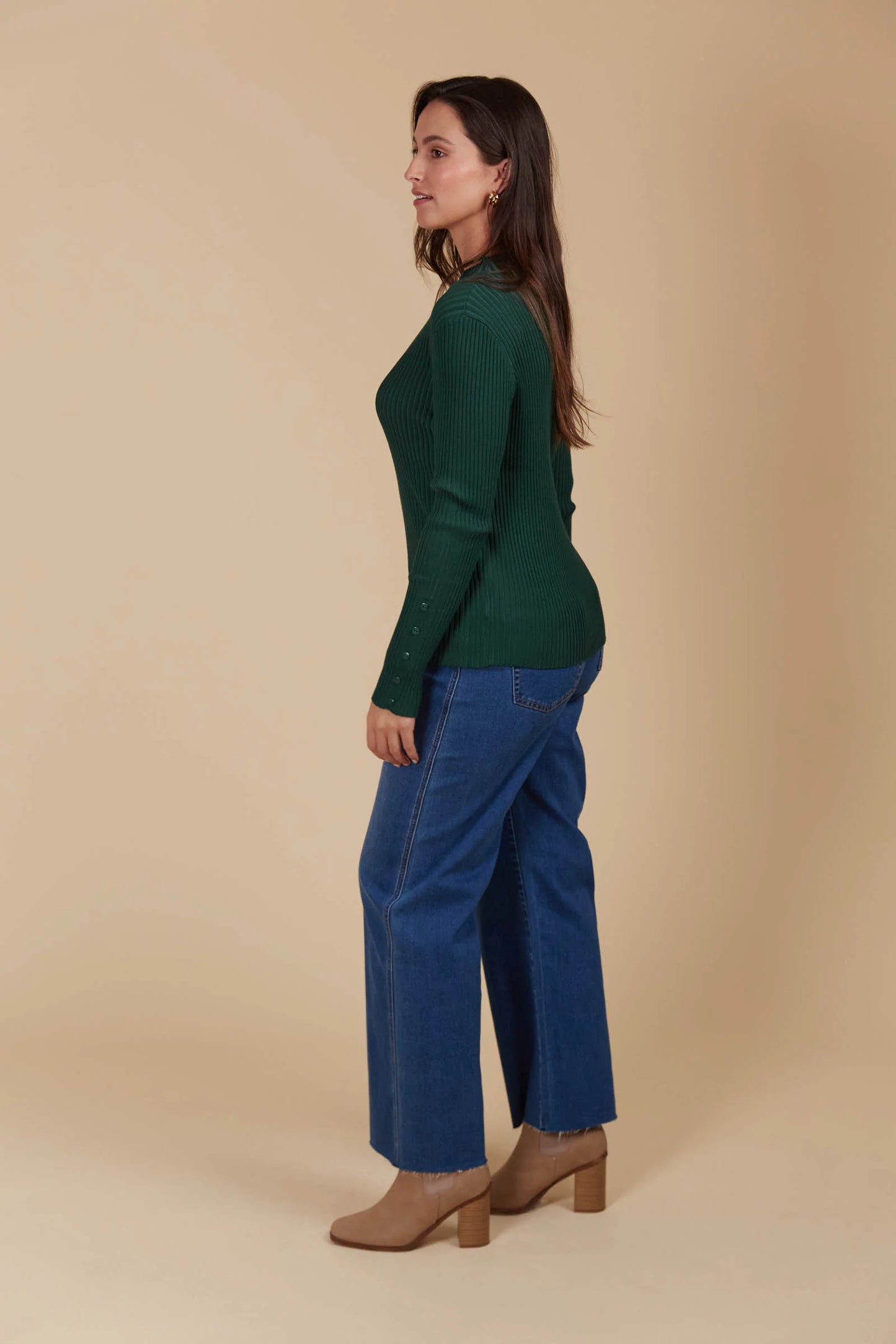 Isle of Mine Juno Knit Top Pine