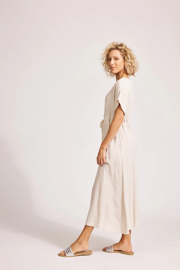 Eb & Ive Alesia Rope Tie Dress Tusk