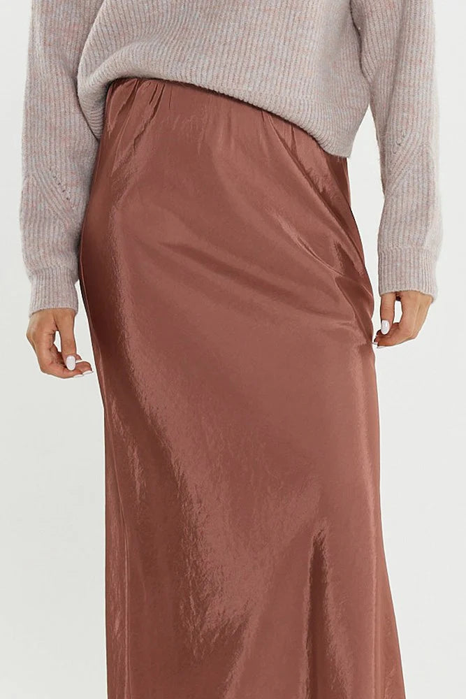 Sass Nell Bias Skirt Rosewood