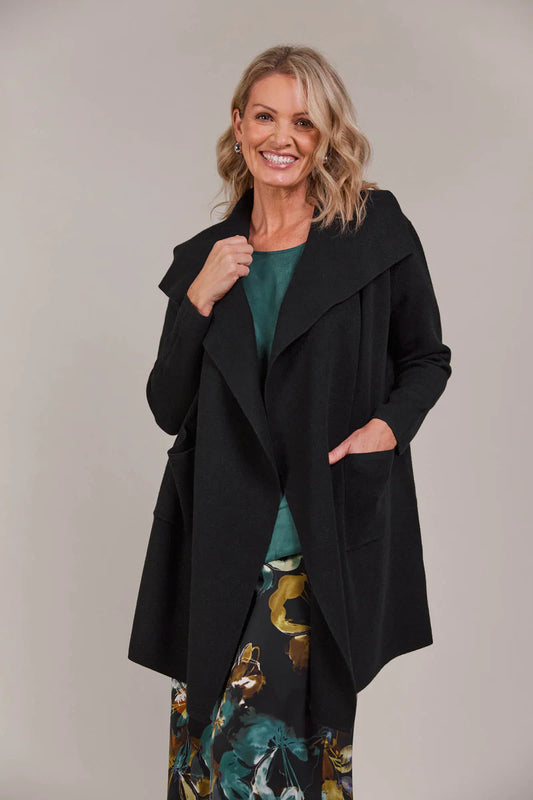 Eb & Ive Palmer Relaxed Cardigan Black