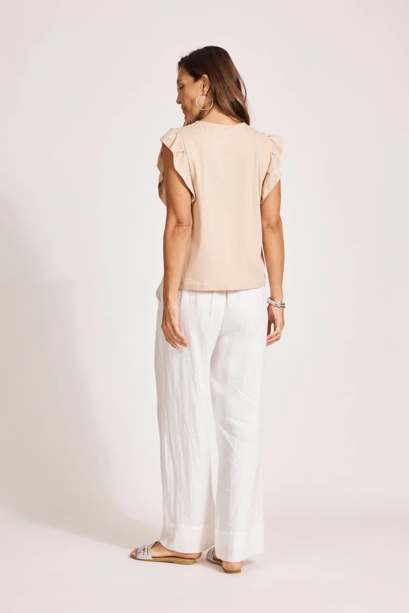 Eb & Ive Francia Frill Tank-Stone