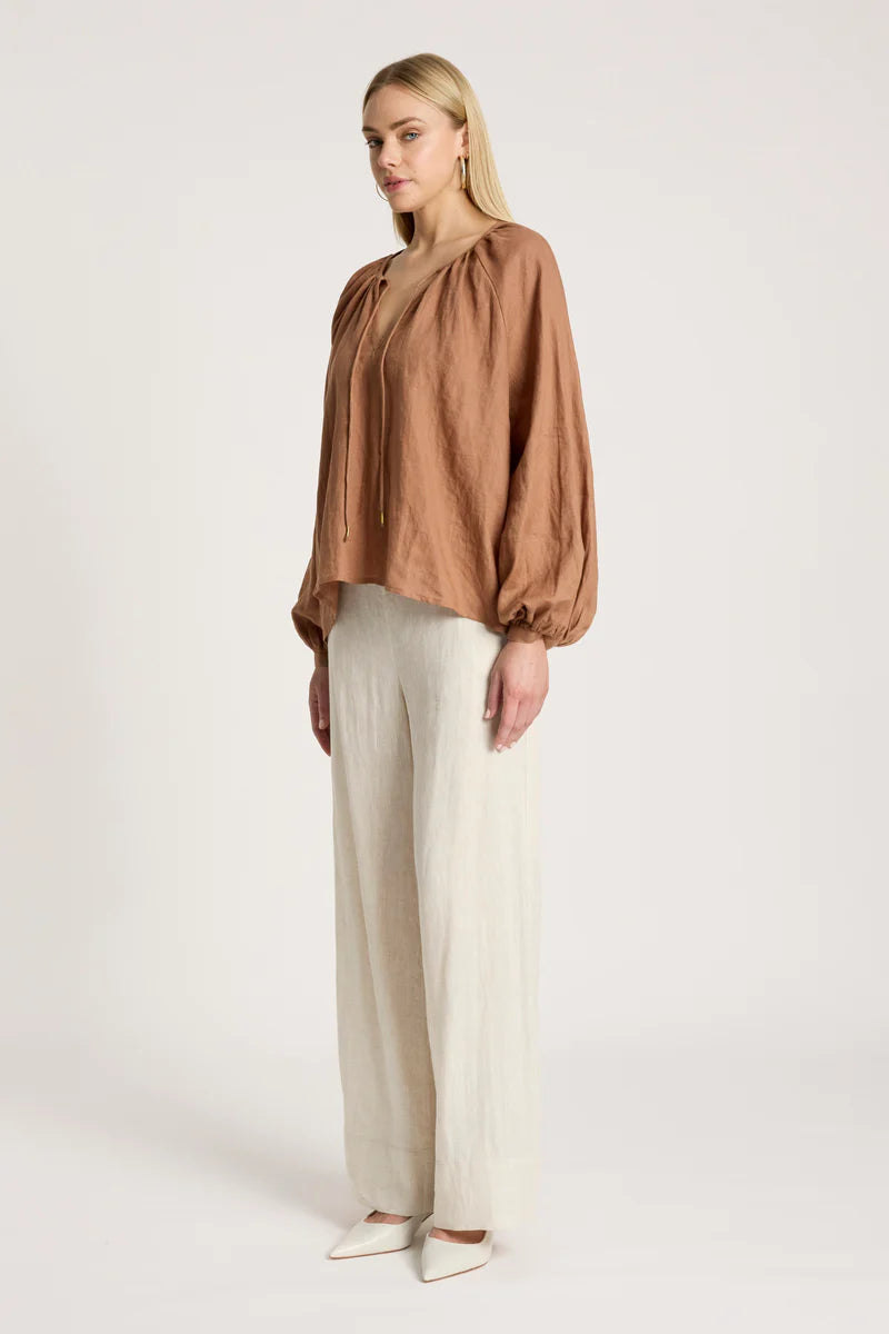 Eb + Ive Bajau Blouse- Clay