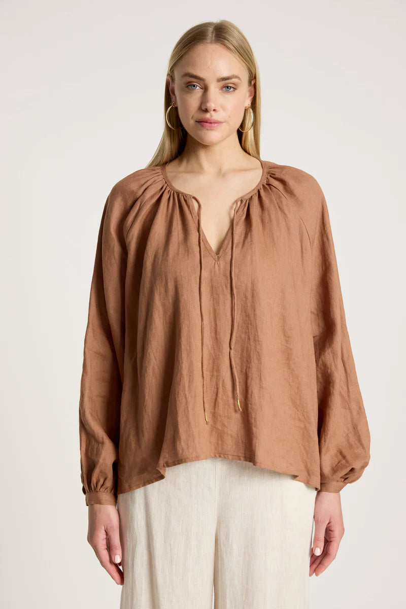 Eb + Ive Bajau Blouse- Clay