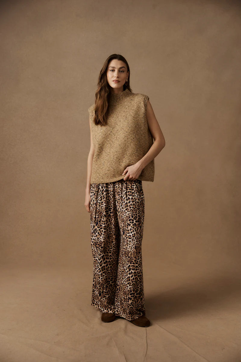 Eb & Ive Zarda Knit Vest- Mocha