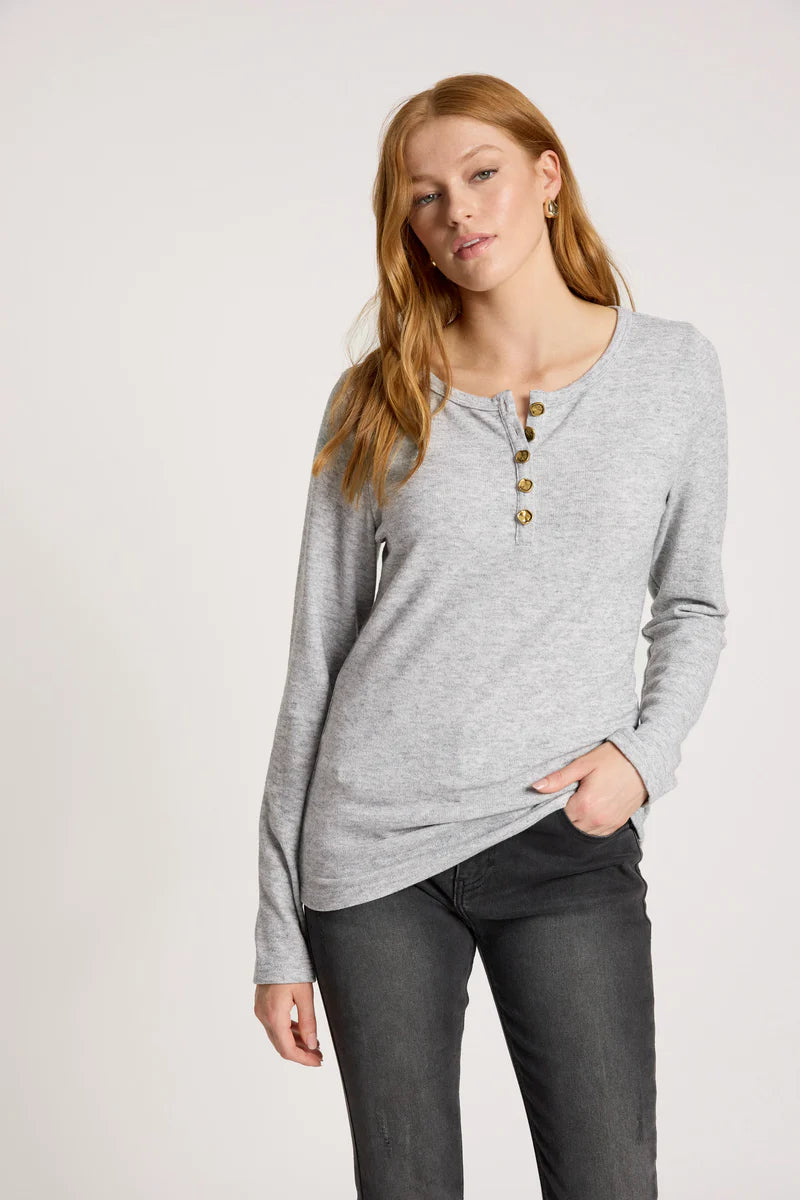 eb+ive Rumi Long Sleeve Top-Marle